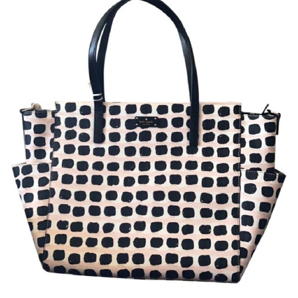 🎉Kate Spade Kaylie Black Pink White Diaper Bag🎉